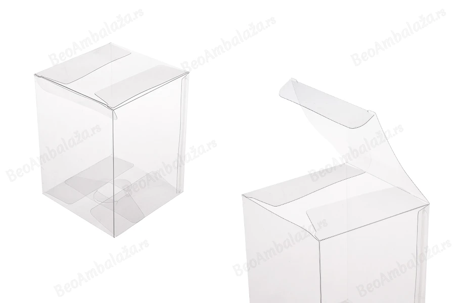 Sklopiva providna PET kutija za pakovanje 90x90x120 mm - 50 kom-slika_proizvoda