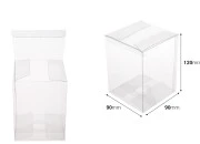 Sklopiva providna PET kutija za pakovanje 90x90x120 mm - 50 kom Sklopiva providna PET kutija za pakovanje 90x90x120 mm - 50 kom
