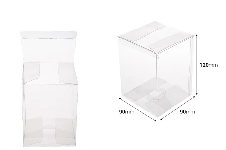 Sklopiva providna PET kutija za pakovanje 90x90x120 mm - 50 kom-2