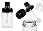 Set staklenih tegli 200mL sa pričvršćenom kašikom, dipperom i/ili četkicom Set staklenih tegli 200mL sa pričvršćenom kašikom, dipperom i/ili četkicom