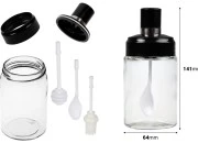 Set staklenih tegli 200mL sa pričvršćenom kašikom, dipperom i/ili četkicom Set staklenih tegli 200mL sa pričvršćenom kašikom, dipperom i/ili četkicom