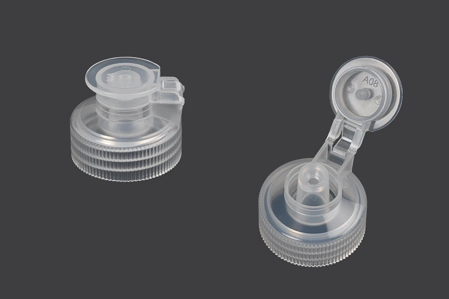Plastični poluprovidni flip top zatvarač PP28 Plastični poluprovidni flip top zatvarač PP28