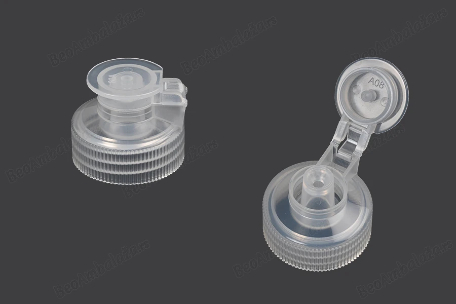 Plastični poluprovidni flip top zatvarač PP28-slika_proizvoda