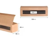 Kartonska kutija 135x46x42mm sa prozorom, u dezenu drveta, za 3 teglice za kreme od 30mL - 50 kom Kartonska kutija 135x46x42mm sa prozorom, u dezenu drveta, za 3 teglice za kreme od 30mL - 50 kom