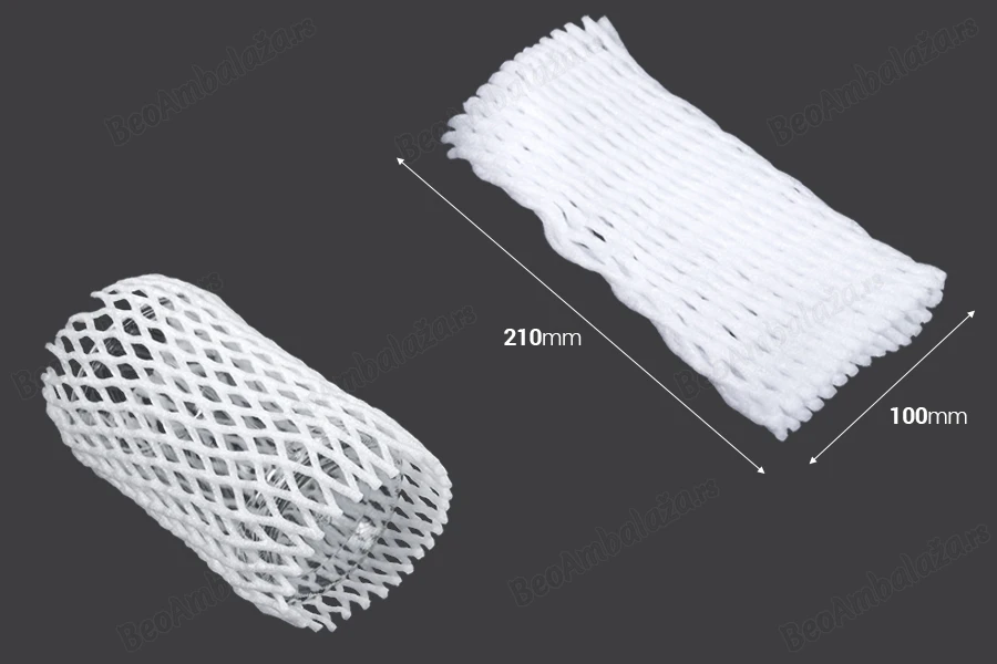 Zaštitna obloga od penastog materijala (mreža) za flaše - 160 kom-dimenzije_slike