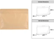 DoyPack kesice 275x40x205mm kraft sa zip zatvaranjem i mogućnošću termo zatvaranja – 50 kom DoyPack kesice 275x40x205mm kraft sa zip zatvaranjem i mogućnošću termo zatvaranja – 50 kom
