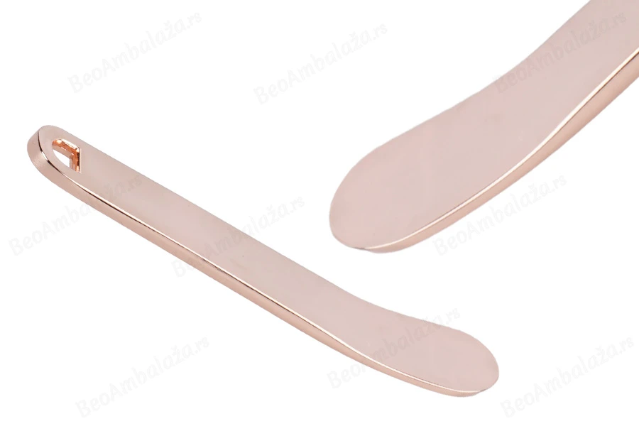 Spatula za kremu metalna 58 mm u ružičasto zlatnoj nijansi – 6 kom-slika_proizvoda