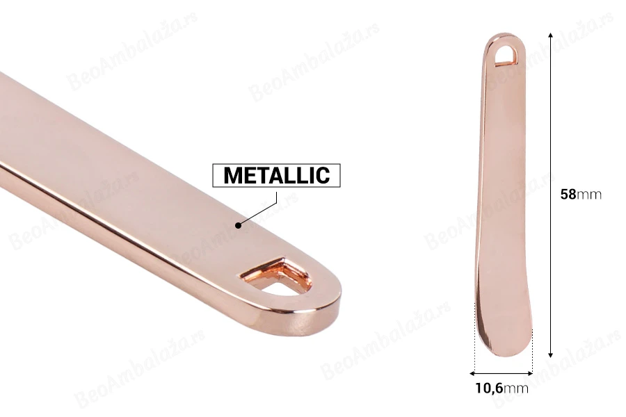 Spatula za kremu metalna 58 mm u ružičasto zlatnoj nijansi – 6 kom-dimenzije_slike