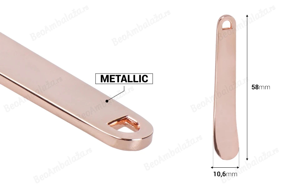 Spatula za kremu metalna 58 mm u ružičasto zlatnoj nijansi – 6 kom-dimenzije_slike