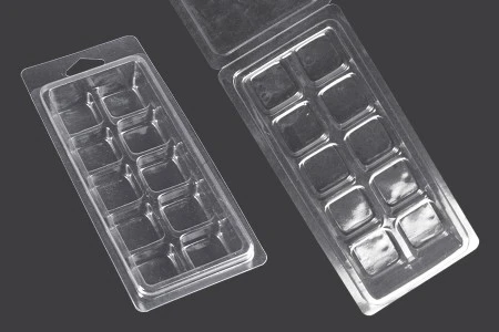 Plastični (PET) kalup sa 10 mesta za kocke voska (melts) - 20 kom-1