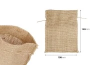 Vrećica 100x150 mm od lana u prirodnoj boji – 50 kom