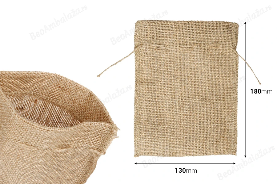Vrećica 130x180 mm od lana u prirodnoj boji – 25 kom-dimenzije_slike