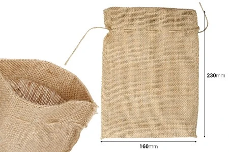 Vrećica 160x230 mm od lana u prirodnoj boji – 25 kom-2