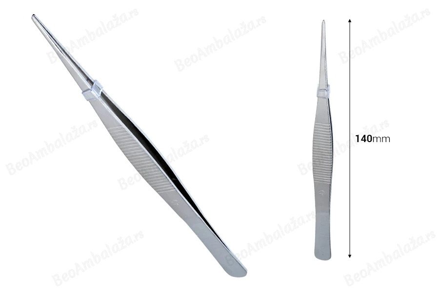 Pinceta od nerđajućeg čelika dužine 140 mm-dimenzije_slike
