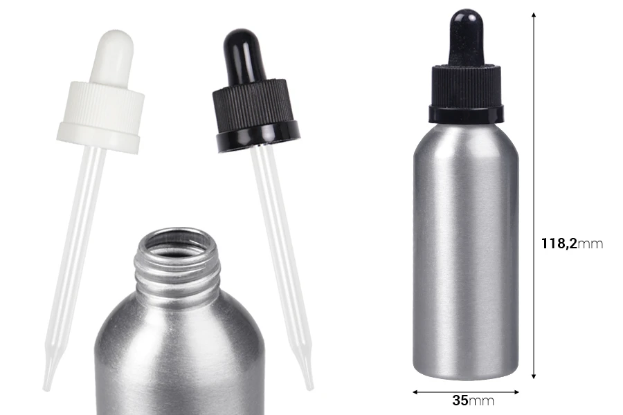 Aluminijumska bočica 60mL sa CRC pipetom - 6 kom Aluminijumska bočica 60mL sa CRC pipetom - 6 kom