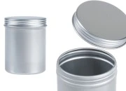 Cilindrična metalna kutija 65x85 mm sa poklopcem, za sveće Cilindrična metalna kutija 65x85 mm sa poklopcem, za sveće