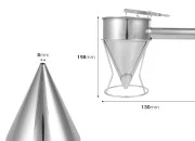 Alat od nerđajućeg čelika - levak od 1200 mL (vrh od 8 mm) za punjenje kalupa sveća i sapuna Alat od nerđajućeg čelika - levak od 1200 mL (vrh od 8 mm) za punjenje kalupa sveća i sapuna
