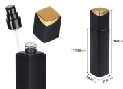 Luksuzna crna mat staklena bočica 100mL sa pumpicom za kreme i posebnim zatvaračem Luksuzna crna mat staklena bočica 100mL sa pumpicom za kreme i posebnim zatvaračem