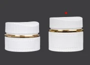 Staklena teglica 50 ml luksuzna bela mat za kremu sa zatvaračem i plastičnim međupoklopcem-grupa_slika