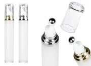 Cilindrična akrilna bočica 20mL za kozmetičku upotrebu sa roll-on pumpicom i providnim zatvaračem - 6 kom Cilindrična akrilna bočica 20mL za kozmetičku upotrebu sa roll-on pumpicom i providnim zatvaračem - 6 kom