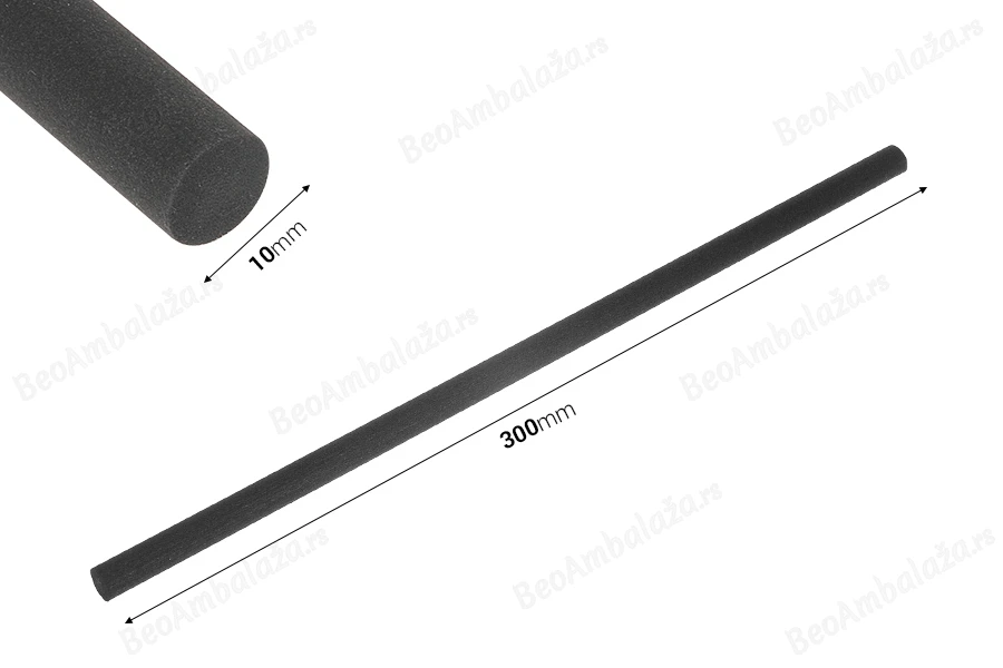 Fiber sticks - štapići 10x300 mm (tvrdi) za osveživače prostora u crnoj boji - 5 kom-dimenzije_slike