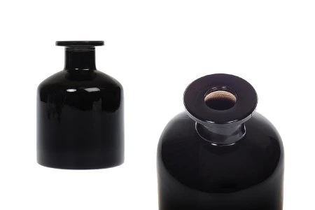 Staklena bočica od 250 ml u crnoj boji pogodna za osveživač prostora-1
