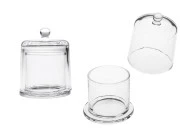 Ukrasna staklena fondanjera 220 ml 102x105,8 mm sa poklopcem Ukrasna staklena fondanjera 220 ml 102x105,8 mm sa poklopcem