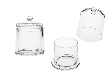 Ukrasna staklena fondanjera 220 ml 102x105,8 mm sa poklopcem-1