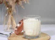 Staklena providna teglica 350mL sa metalnim zatvarčem sa gumicom, za sveće Staklena providna teglica 350mL sa metalnim zatvarčem sa gumicom, za sveće
