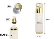 Luksuzna Airless akrilna bočica 50mL sa pumpicom za kreme i akrilnim zatvaračem