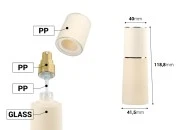 Luksuzna bež mat staklena bočica 40mL sa zlatnom pumpicom za kreme i zatvaračem Luksuzna bež mat staklena bočica 40mL sa zlatnom pumpicom za kreme i zatvaračem