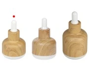 Staklena bočica 15mL sa pipetom i plastičnom oblogom u dezenu drveta