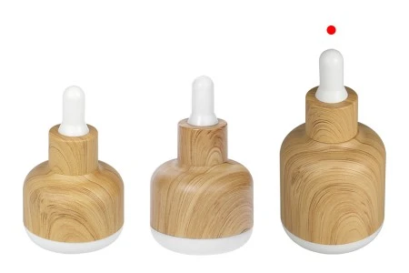 Staklena bočica 50mL sa pipetom i plastičnom oblogom u dezenu drveta-8