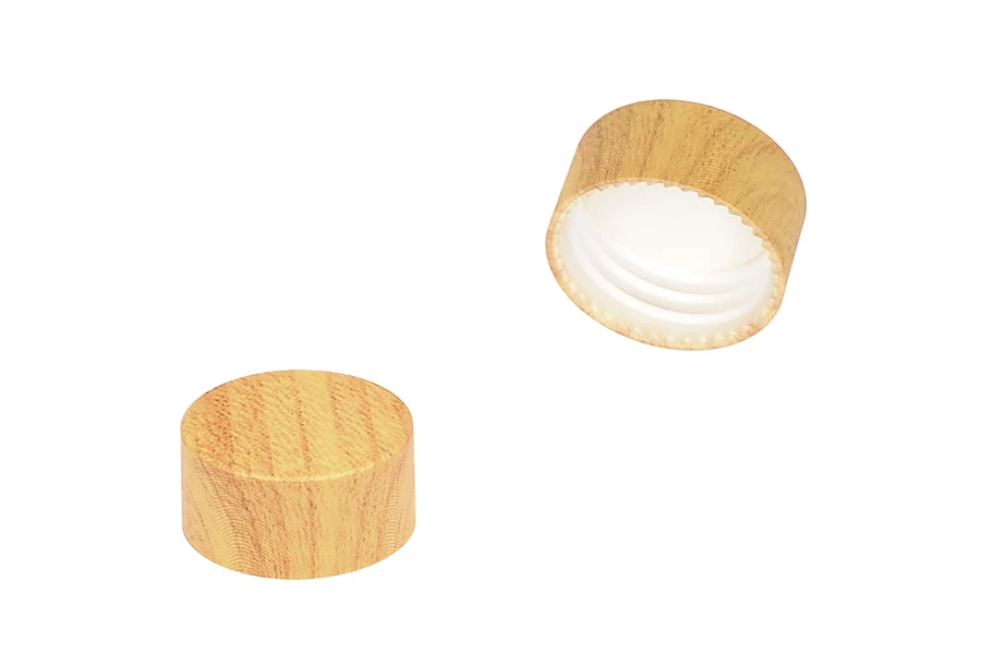 Plastični zatvarač PP24 u dezenu drveta i sa unutrašnjom zaptivkom-slika_proizvoda