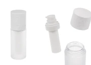 Dopunjiva Airless bočica od 30 mL sa pumpicom za kreme i staklenim peskiranim spoljnim kućištem Dopunjiva Airless bočica od 30 mL sa pumpicom za kreme i staklenim peskiranim spoljnim kućištem