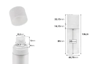 Dopunjiva Airless bočica od 30 mL sa pumpicom za kreme i staklenim peskiranim spoljnim kućištem Dopunjiva Airless bočica od 30 mL sa pumpicom za kreme i staklenim peskiranim spoljnim kućištem