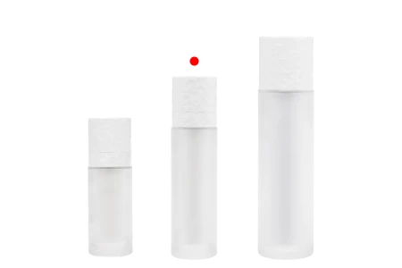 Dopunjiva Airless bočica od 50 mL sa pumpicom za kreme i staklenim peskiranim spoljnim kućištem-6
