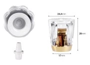 Set akrilni luksuzni zatvarač sa plastičnim aplikatorom za tube sa uzanim grlom – 6 kom