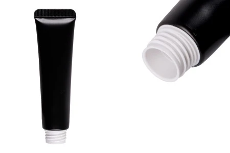 Plastična tuba 15 ml (široko grlo) sa unutrašnjim aluminijumskim premazom  u crnoj mat boji – 12 kom-1