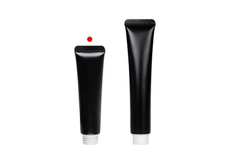 Plastična tuba 15 ml (široko grlo) sa unutrašnjim aluminijumskim premazom  u crnoj mat boji – 12 kom-3