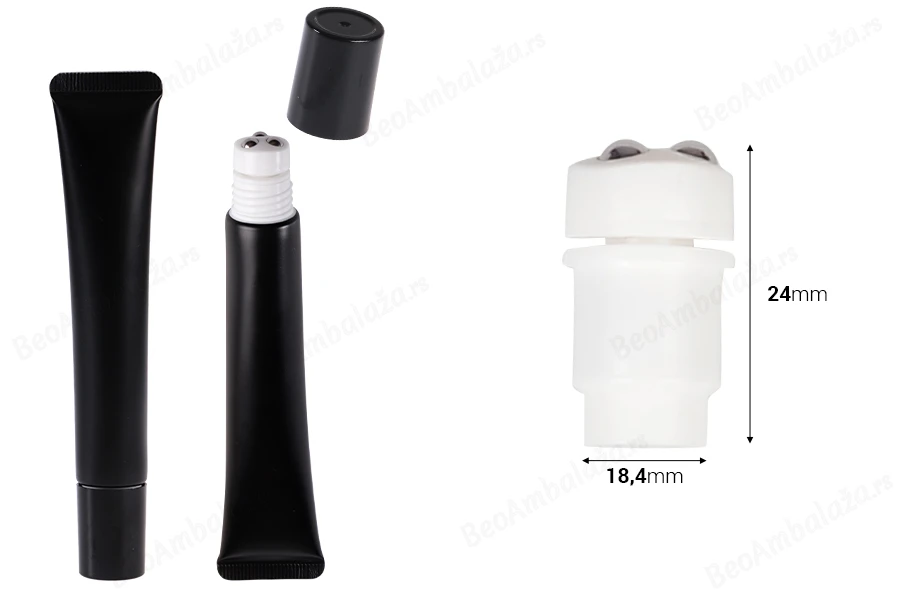 Set roll on sa metalnim kuglicama i zatvaračem, za tubice sa širokim otvorom - 6 kom-dimenzije_slike