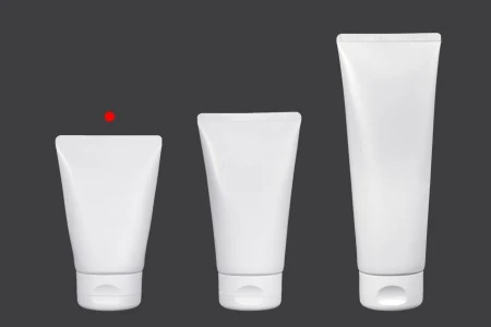 Plastična tuba 100mL bela sa unutrašnjom aluminijumskom oblogom i flip top zatvaračem - 12 kom-5