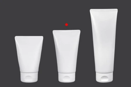Plastična tuba 150mL bela sa unutrašnjom aluminijumskom oblogom i flip top zatvaračem - 12 kom-5