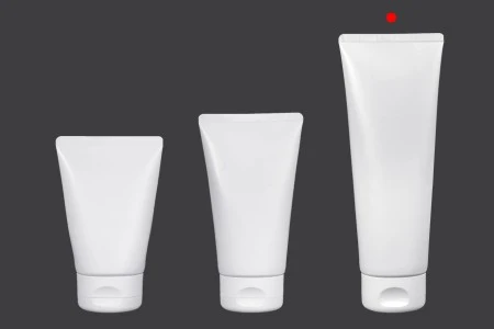 Plastična tuba 200mL bela sa unutrašnjom aluminijumskom oblogom i flip top zatvaračem - 12 kom-5
