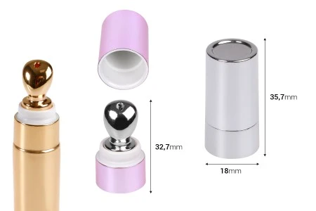 Set aluminijumske glave za serum sa plastičnim poklopcem za tube sa širokim otvorom - 6 kom-2