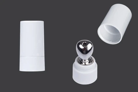 Set srebrne aluminijumske glave za serum sa plastičnim poklopcem za tube sa širokim otvorom - 6 kom-1