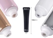 Plastična tuba 20 ml (uzano grlo) u različitim bojama sa unutrašnjim aluminijumskim premazom – 12 kom Plastična tuba 20 ml (uzano grlo) u različitim bojama sa unutrašnjim aluminijumskim premazom – 12 kom