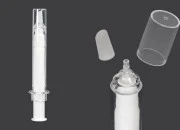 Airless tubica - akrilni špric 10mL za kozmetičku upotrebu, sa zatvaračem - 6 kom Airless tubica - akrilni špric 10mL za kozmetičku upotrebu, sa zatvaračem - 6 kom