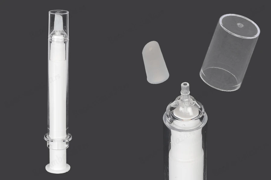 Airless tubica - akrilni špric 20mL za kozmetičku upotrebu, sa zatvaračem - 6 kom-slika_proizvoda