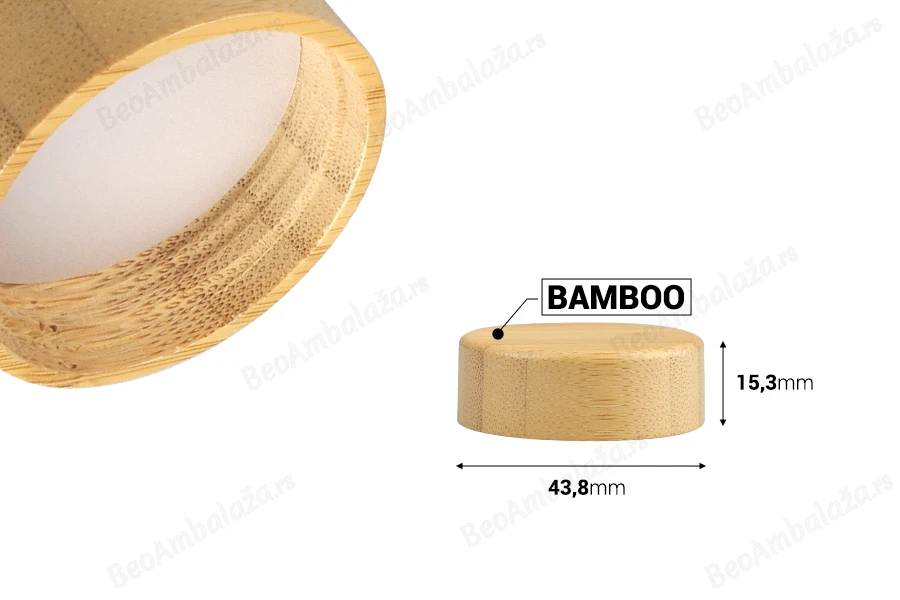Zatvarač od bambusa sa unutrašnjom zaptivkom za teglice od 15mL-dimenzije_slike